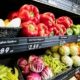 Produce department in a grocery store