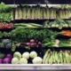 Fresh produce department at a grocery store