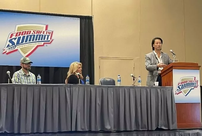 Dr. Nakamura, Dr. Lingard, and Karen Long present at Food Safety Summit 2022