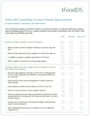 FSMA 204 Traceability Solution Partner Requirements_Retailers_060925